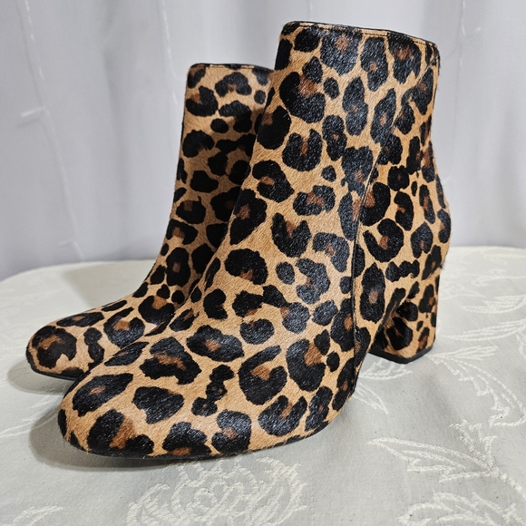 INC. International Concepts - Leopard Print Fur Dyed Booties - Picture 1 of 16